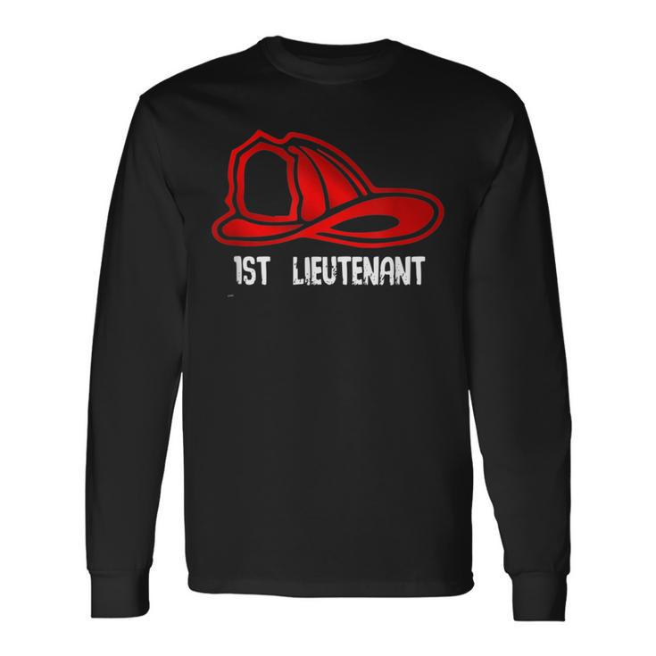 1St Lieutenant Firefighter Fire Company Long Sleeve T-Shirt