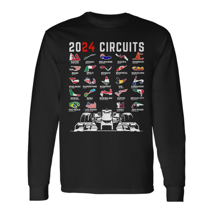 2024 Formula Racing Track Formula Car Formula Race Fan Long Sleeve T-Shirt