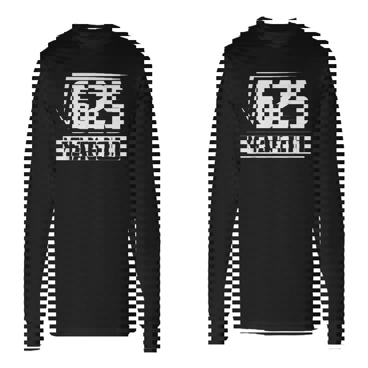 25 Years Old Square Root 25Th Birthday Long Sleeve T-Shirt