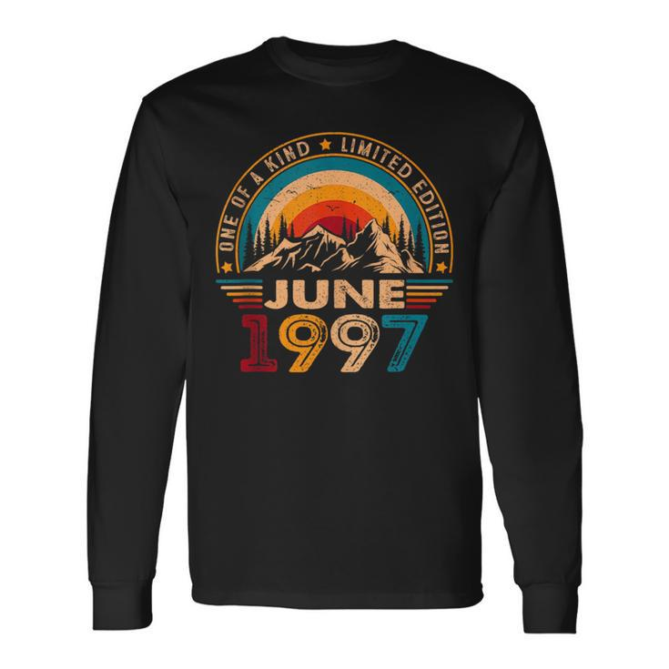 26 Year Old Decoration Awesome Since June 1997 26Th Birthday Long Sleeve T-Shirt