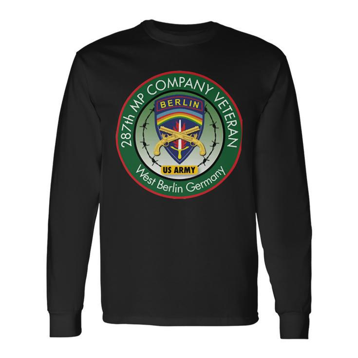 287Th Mp Company Berlin Veteran Unit Patch Shirt Long Sleeve T-Shirt