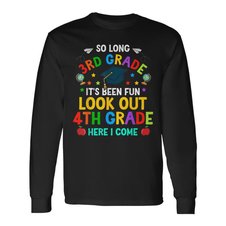 3Rd Grade 4Th Here I Come First Day Back To School Long Sleeve T-Shirt T-Shirt