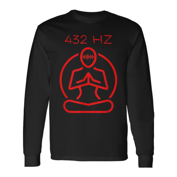 432 Hz Root Chakra Muladhara Red Long Sleeve T-Shirt