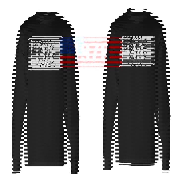 For 44 Year Old Vintage Classic Car 1976 44Th Birthday Long Sleeve T-Shirt