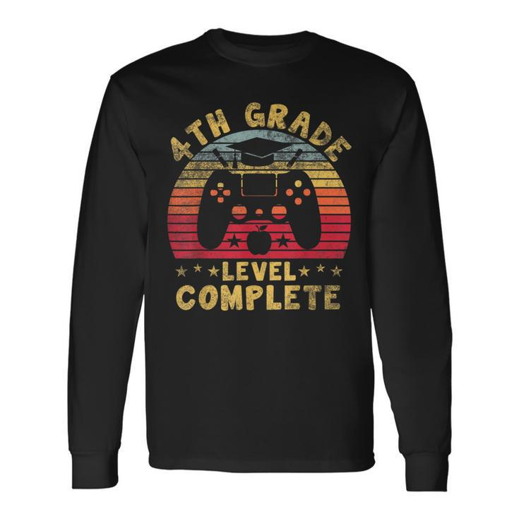 4Th Grade Level Complete Class Of 2023 Graduation Long Sleeve T-Shirt T-Shirt