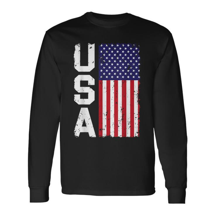 4Th Of July Celebration Independence Freedom America Vintage Long Sleeve T-Shirt