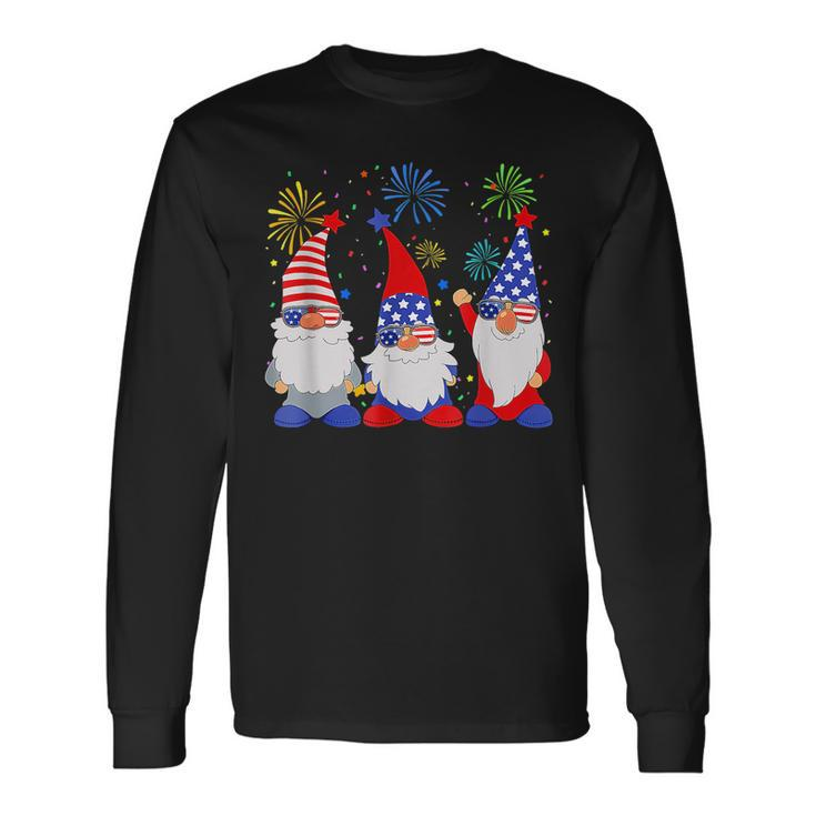 4Th Of July Patriotic Gnomes Sunglasses American Usa Long Sleeve T-Shirt T-Shirt