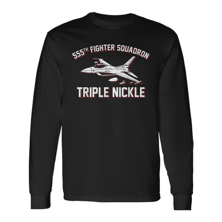 555Th Fighter Squadron Triple Nickle Long Sleeve T-Shirt