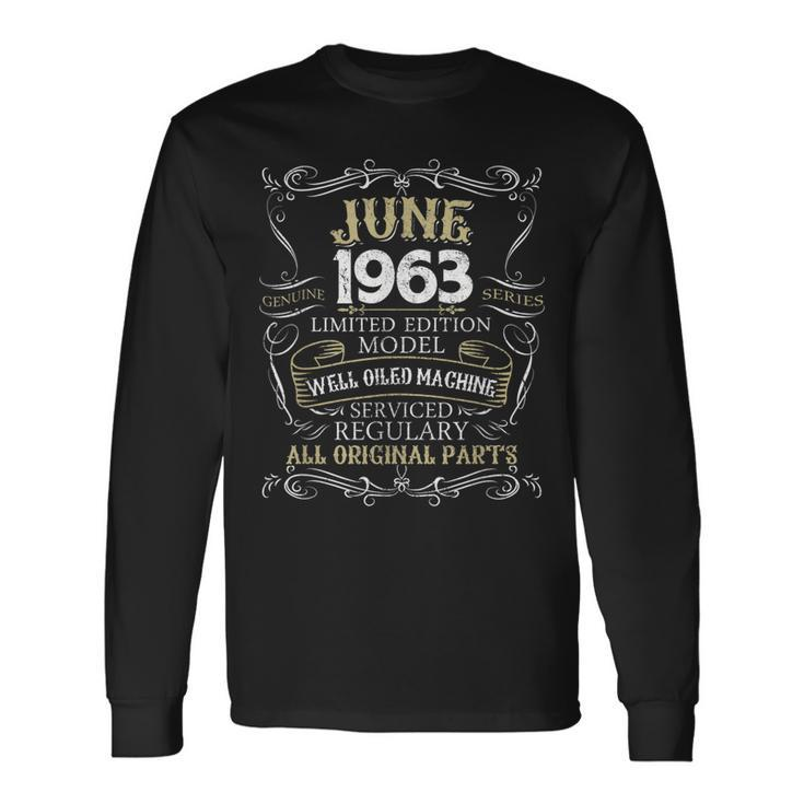 56Th Birthday Born In June 1963 56 Years Old Long Sleeve T-Shirt T-Shirt