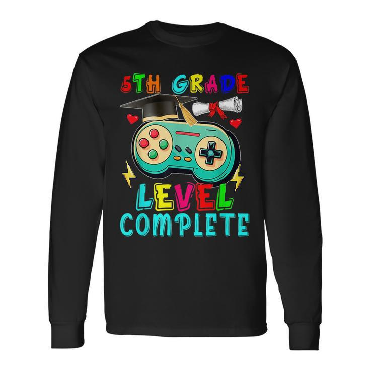 5Th Grade Level Complete Cute Game Controller Gamer Graduate Long Sleeve T-Shirt T-Shirt