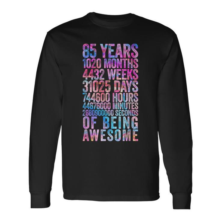 85Th Birthday Old Meter 85 Year Old Long Sleeve T-Shirt T-Shirt