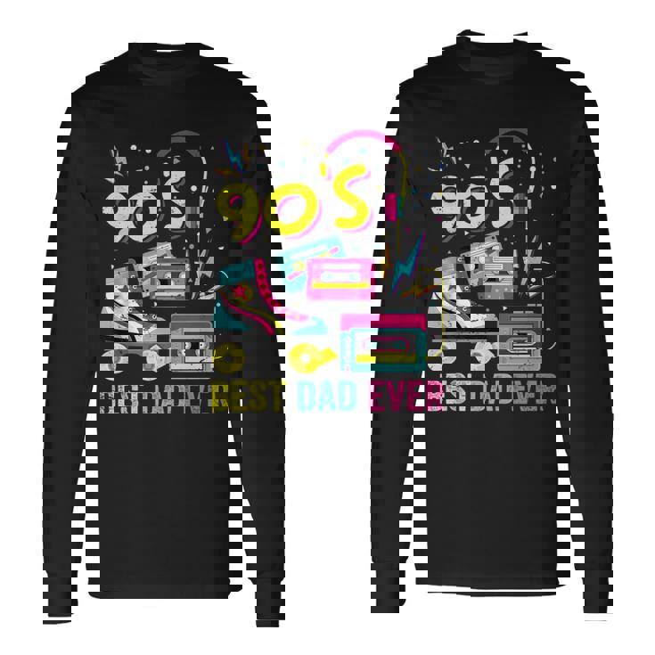 90S Dad 1990S Fashion Nineties Theme Outfit Fathers Day 90S 90S Vintage Long Sleeve T-Shirt