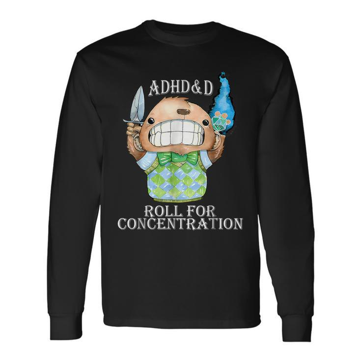 Adhd&D Roll For Concentration Apparel Long Sleeve T-Shirt