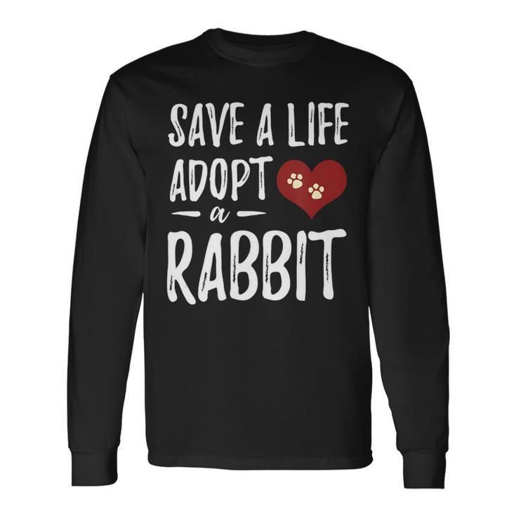 Adopt A Rabbit Rescue Bunny Mo Long Sleeve T-Shirt