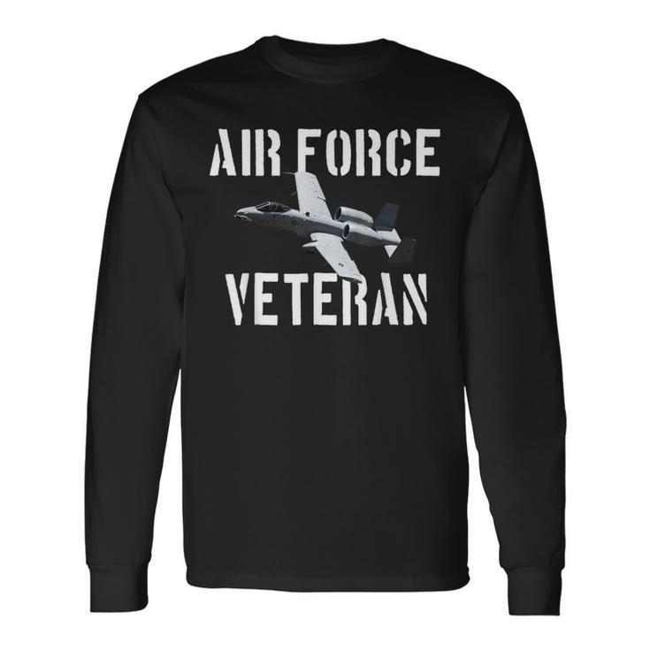 Air Force Veteran A10 Long Sleeve T-Shirt T-Shirt
