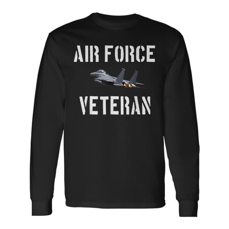 Air Force Veteran F15 Long Sleeve T-Shirt T-Shirt