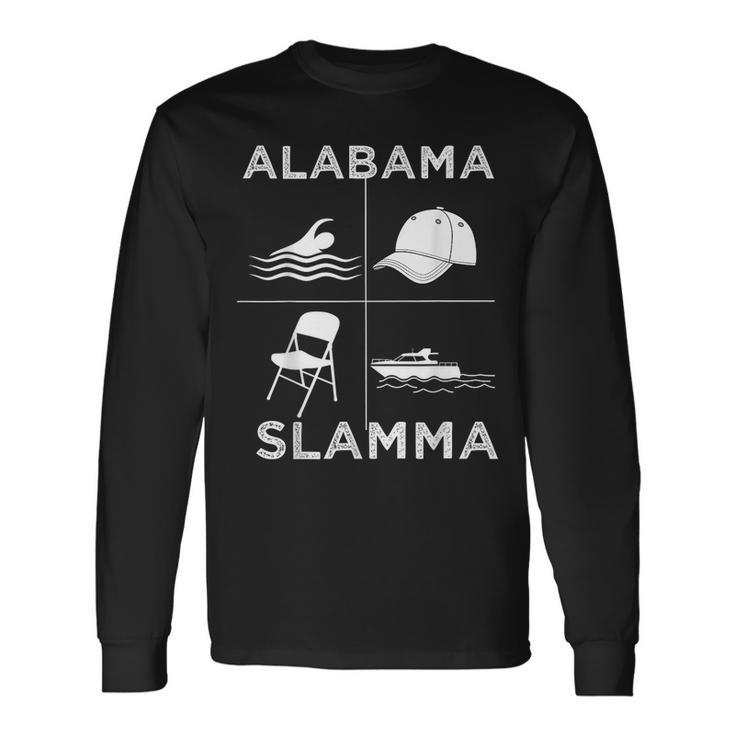 Alabama Slamma Boat Fight Montgomery Riverfront Brawl Long Sleeve T-Shirt