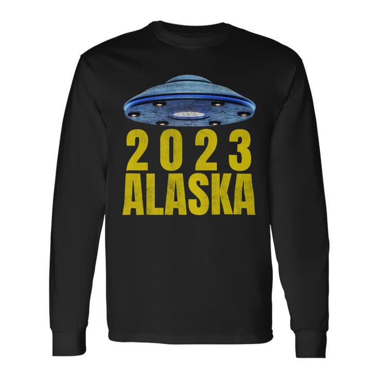 Alaska 2Alien Ufo For Science Fiction Lovers Long Sleeve T-Shirt Gifts ideas