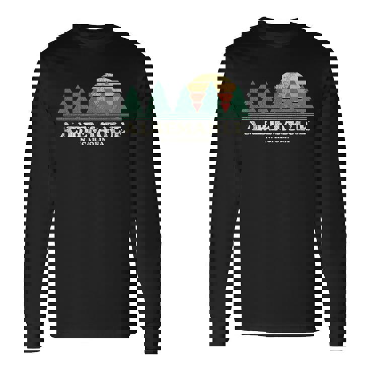 Albemarle Nc Vintage Throwback Retro 70S Long Sleeve T-Shirt