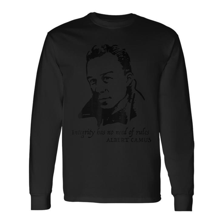 Albert Camus Quote Long Sleeve T-Shirt