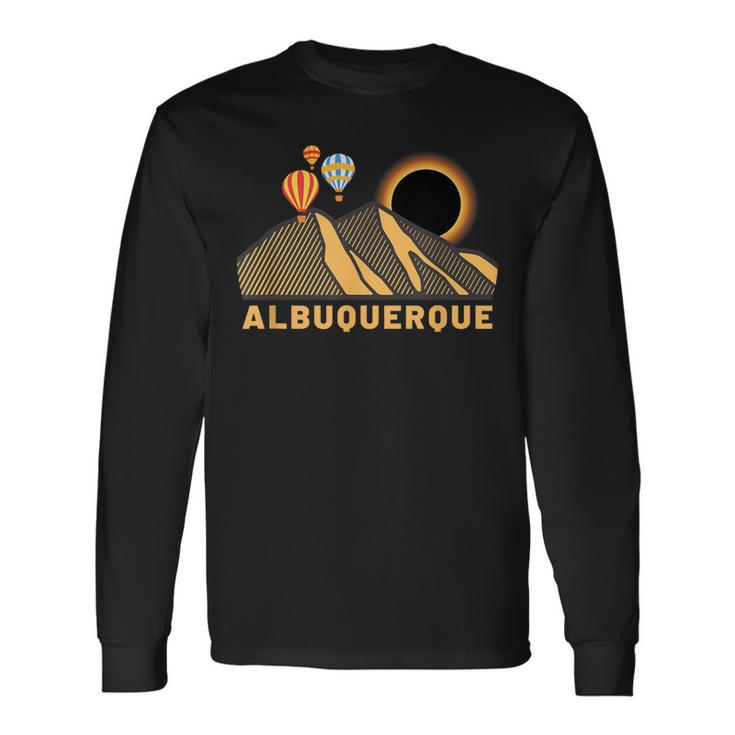 Albuquerque Balloon Festival Eclipse October 2023 Long Sleeve T-Shirt