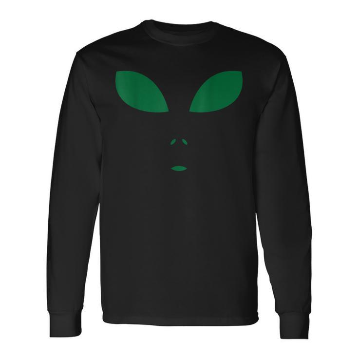 Alien Face Scary Science Fiction Geek Long Sleeve T-Shirt T-Shirt