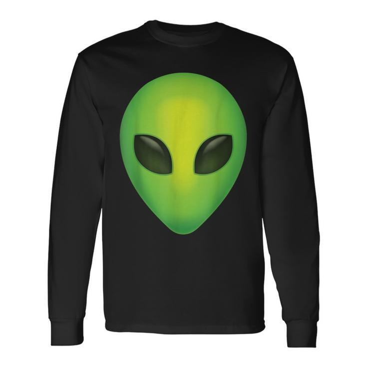 Alien Head T Colorful Alien Rave Believe Long Sleeve T-Shirt