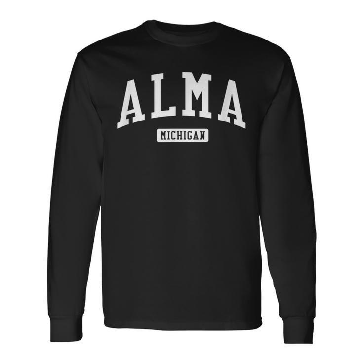 Alma Michigan Mi College University Sports Style Long Sleeve T-Shirt