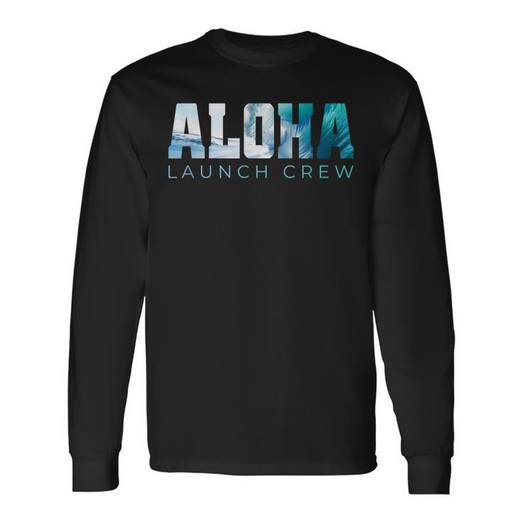 Aloha Big Wave Surf Camo Ocean In Honolulu Hawaii Oahu Maui Long Sleeve T-Shirt T-Shirt
