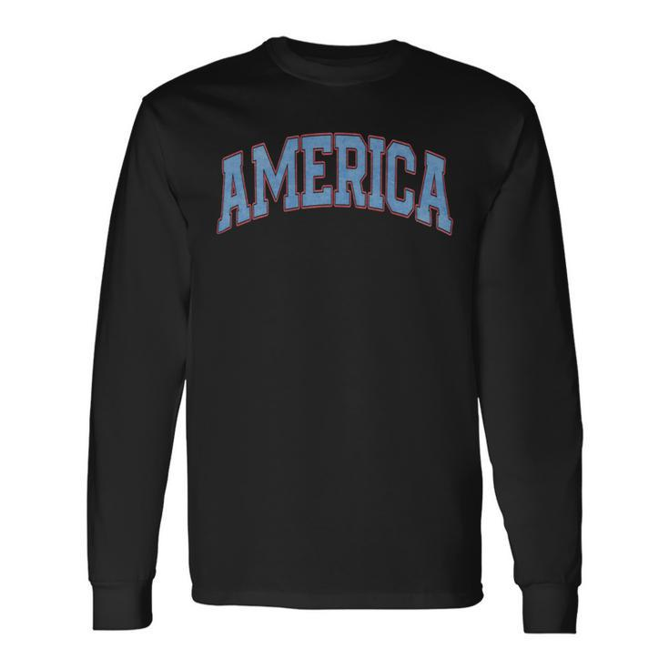 America 4Th Of July Usa Patriotic Fourth Of July Women Men Long Sleeve T-Shirt