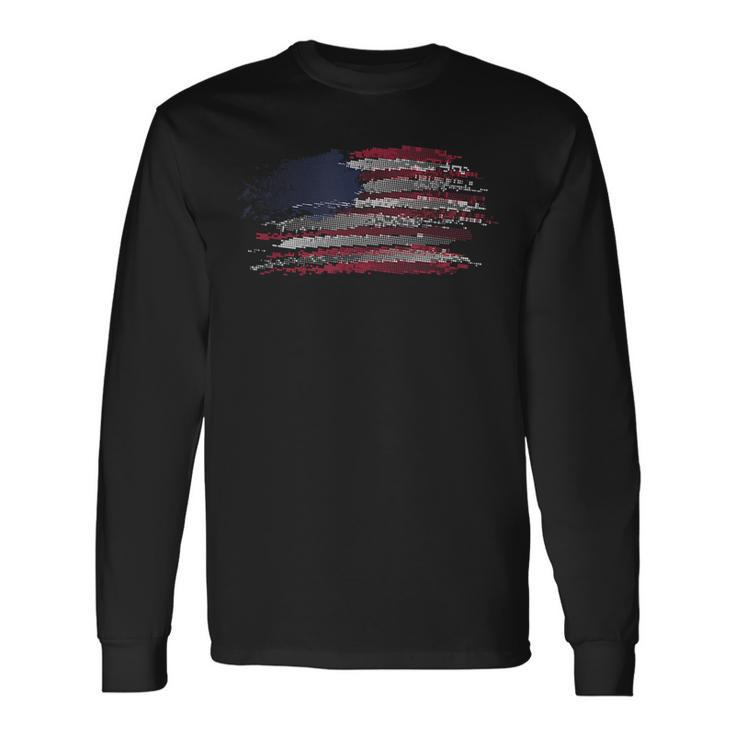 America Flag Patriotic 4Th Of July Usa Day Of Independence Patriotic Long Sleeve T-Shirt T-Shirt