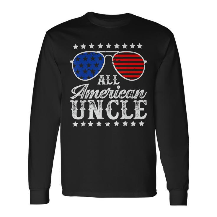 All American Uncle Sunglasses Usa 4Th Of July Long Sleeve T-Shirt T-Shirt
