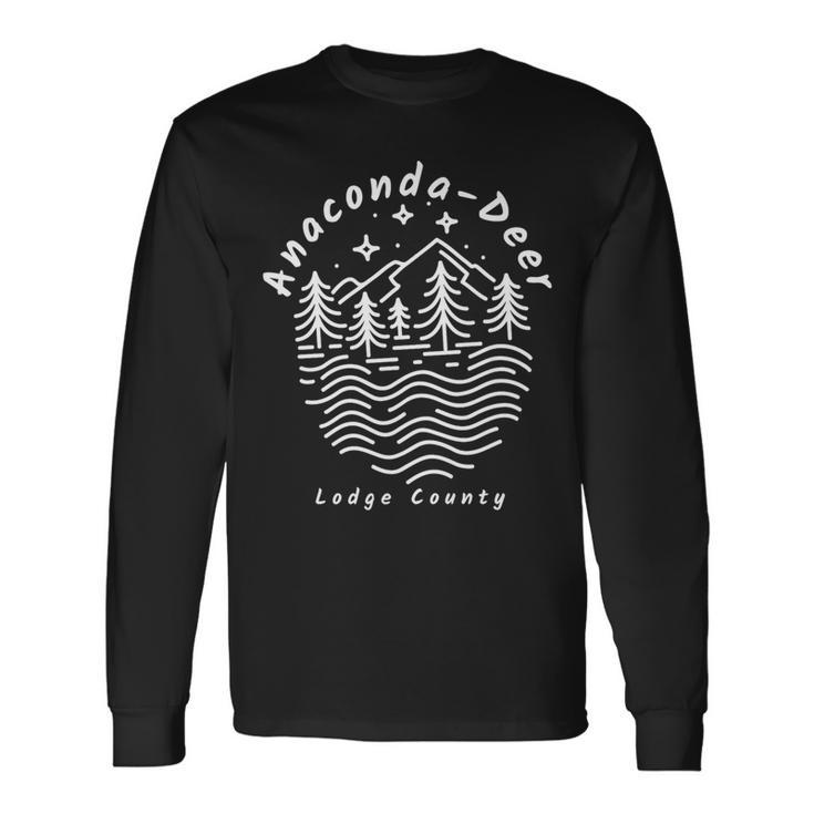 Anaconda-Deer Lodge County Montana Long Sleeve T-Shirt