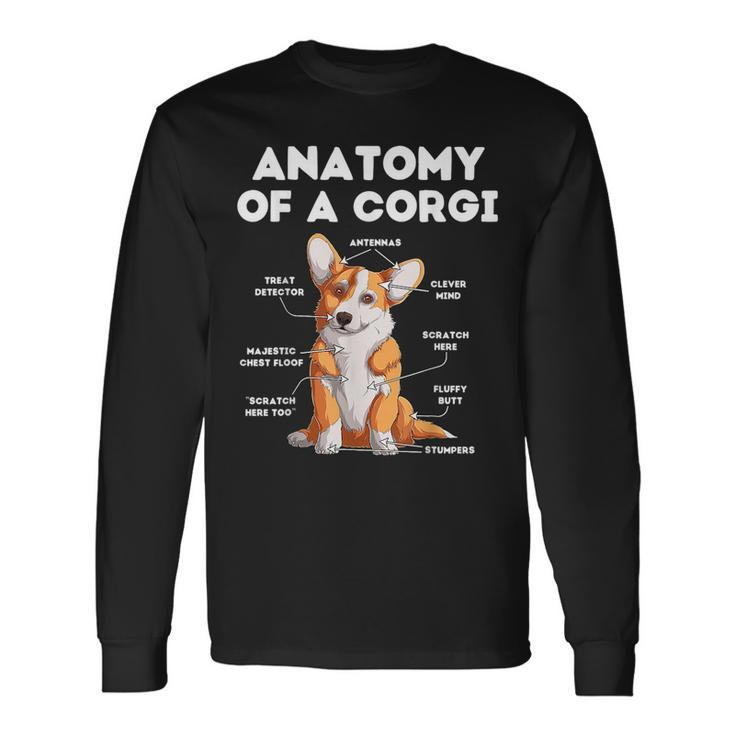 Anatomy Of A Corgi Long Sleeve T-Shirt