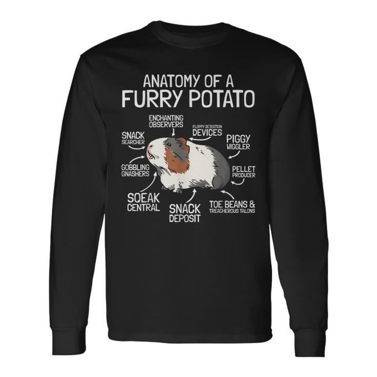Anatomy Of A Furry Potato Guinea Pig Long Sleeve T-Shirt Gifts ideas