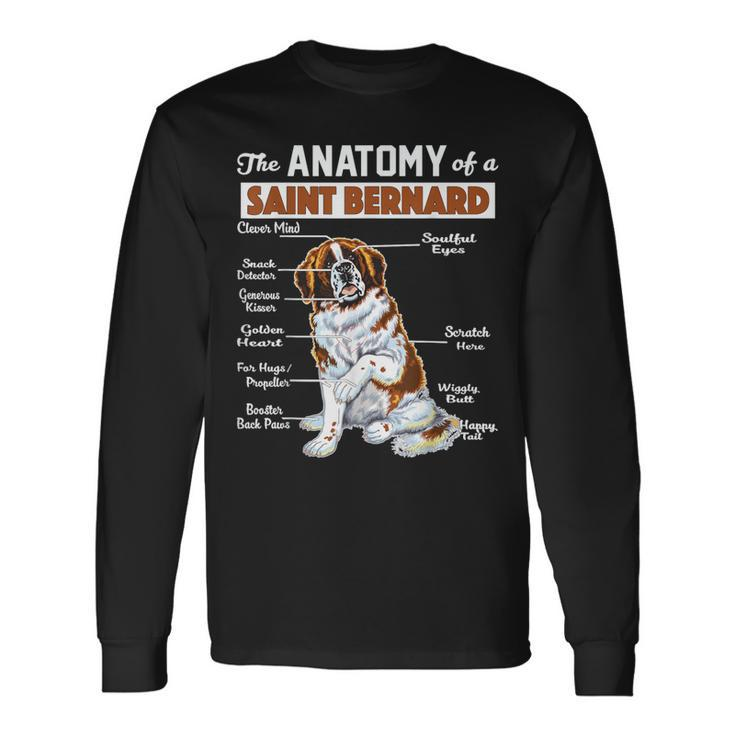 The Anatomy Of A Saint Bernard Long Sleeve T-Shirt