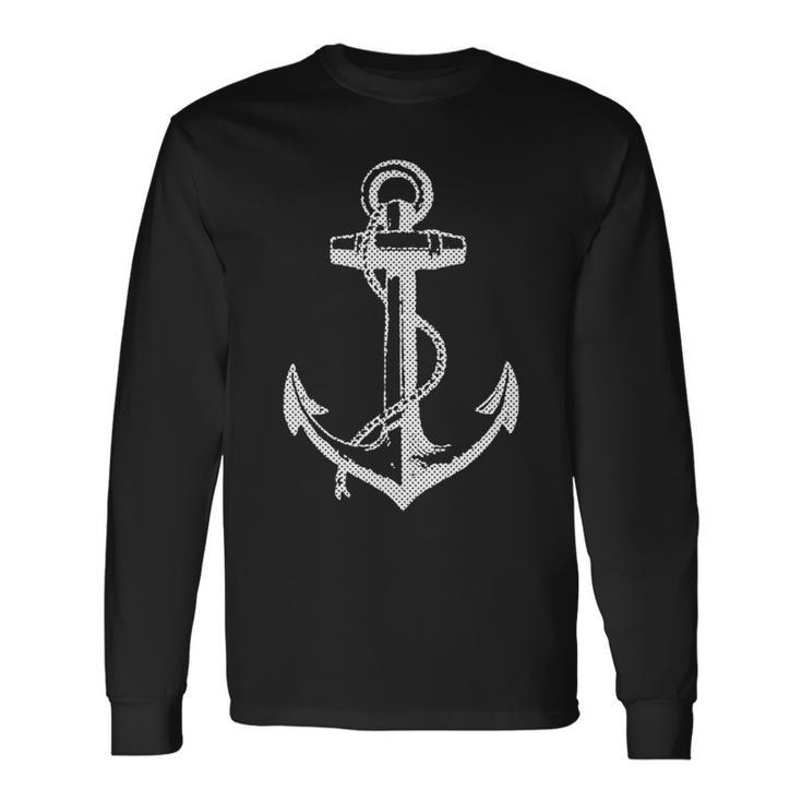 Anchor Boating Fishing Water Sports Lake Long Sleeve T-Shirt T-Shirt