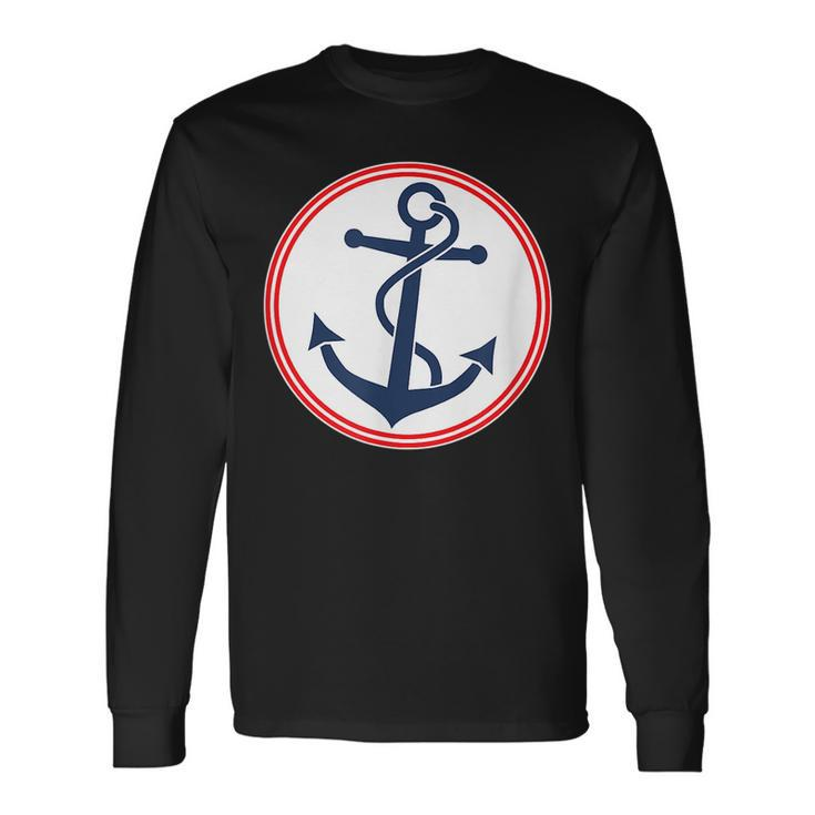 Anchor Red White And Blue Long Sleeve T-Shirt T-Shirt