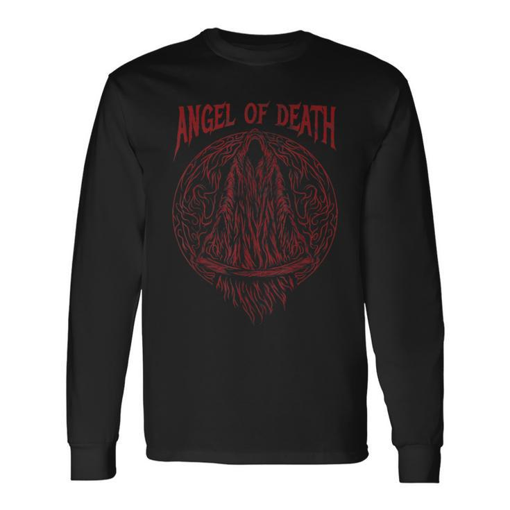 Angel Of Death Gothic Occultism Costume For Goth Lovers Goth Long Sleeve T-Shirt