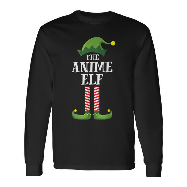 Anime Elf Matching Family Group Christmas Party Elf Long Sleeve T-Shirt