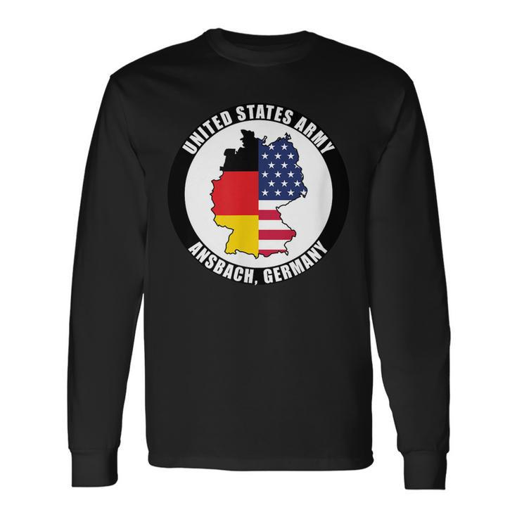 Ansbach Germany United States Army Military Veteran Long Sleeve T-Shirt T-Shirt