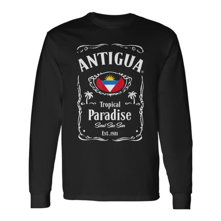 Antigua Tropical Paradise Antiguan Vacation Long Sleeve T-Shirt Gifts ideas