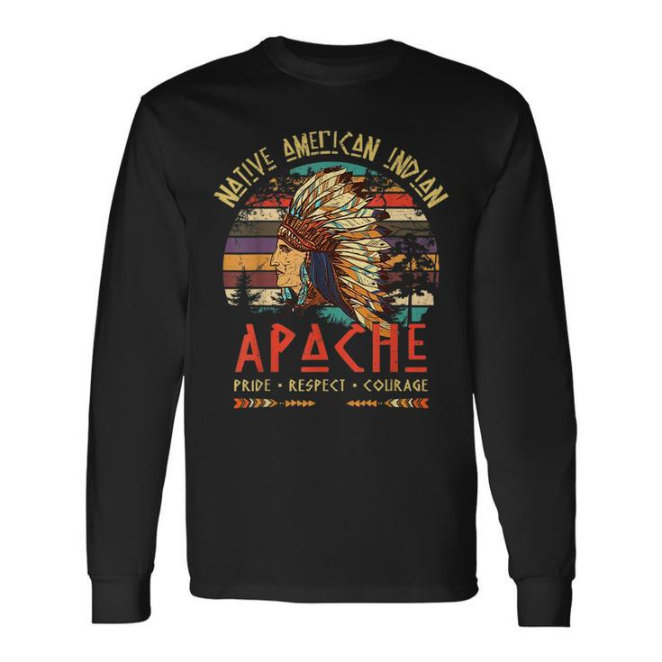 Apache Native American Indian Pride Indigenous Tribe Long Sleeve T-Shirt T-Shirt