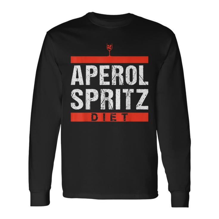 Aperol Spritz Cocktail Party Alcohol Drink Summer Beverage Long Sleeve T-Shirt
