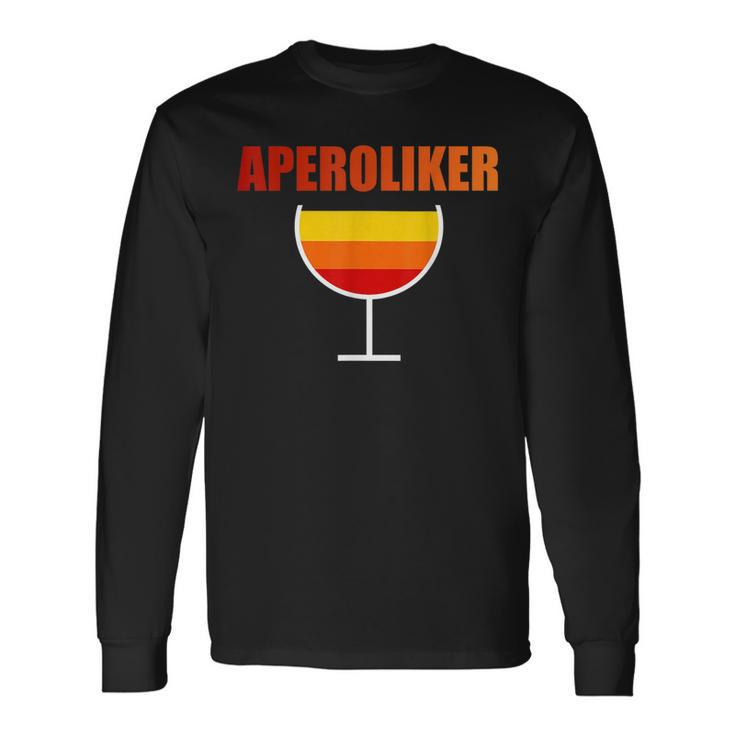 Aperol Spritz Love Aperolic Malle Vintage Drink Long Sleeve T-Shirt