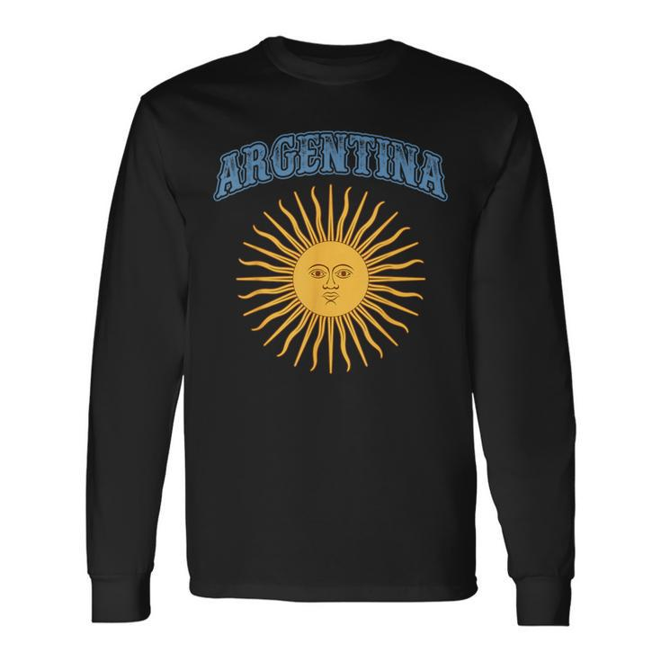 Argentina Hispanic Heritage Month Sun May Argentinian Flag Long Sleeve T-Shirt