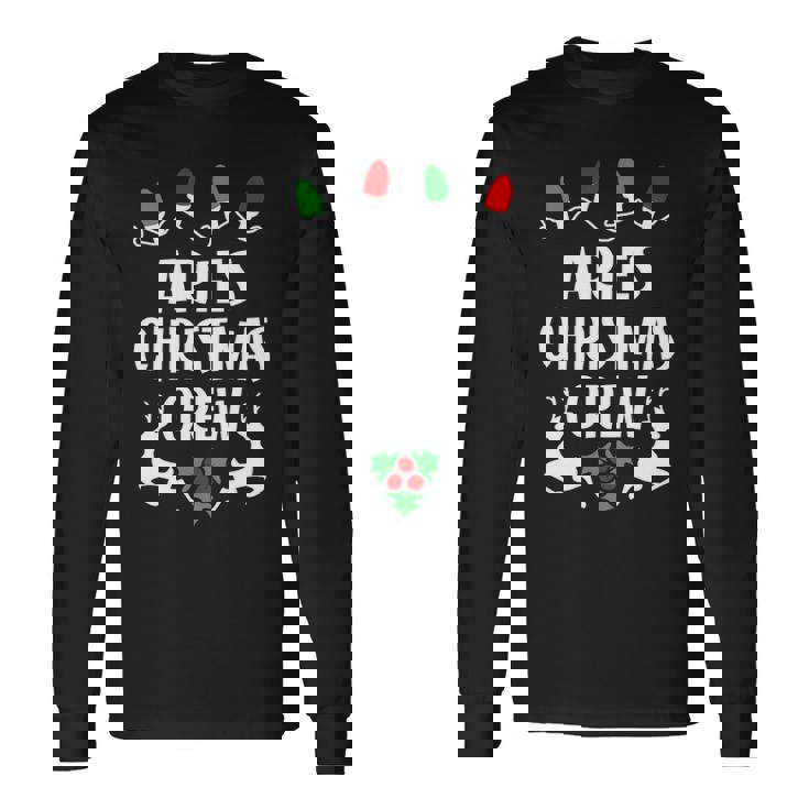 Aries Name Christmas Crew Aries Long Sleeve T-Shirt