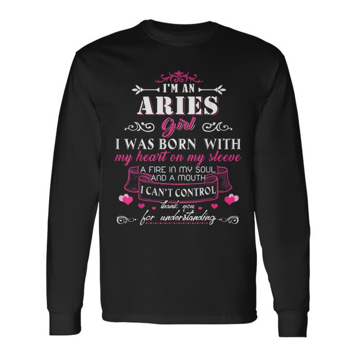 Im An Aries Woman Aries Aries Long Sleeve T-Shirt T-Shirt