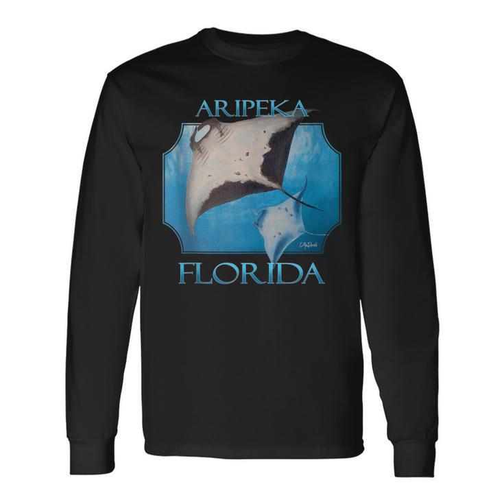 Aripeka Florida Manta Rays Ocean Sea Rays Long Sleeve T-Shirt