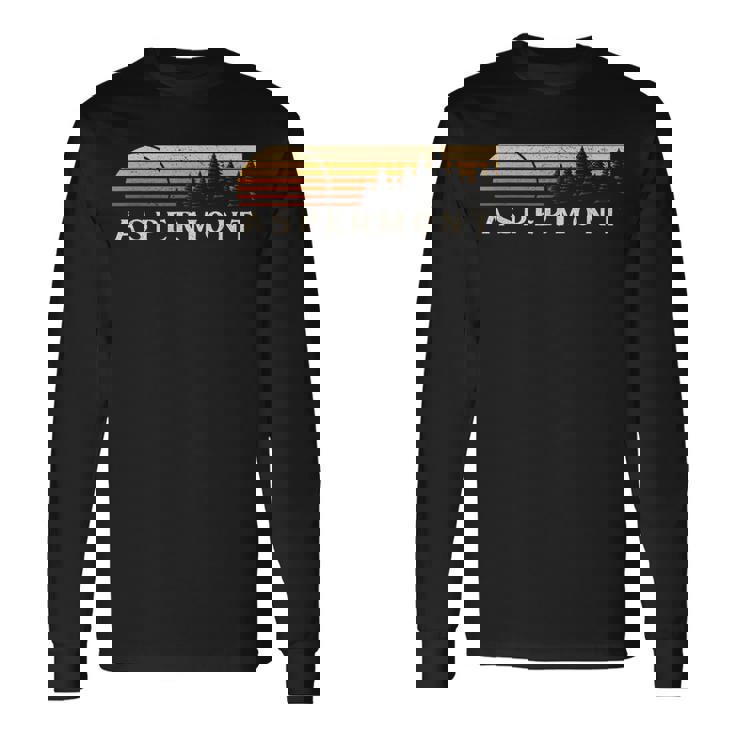 Aspermont Tx Vintage Evergreen Sunset Eighties Retro Long Sleeve T-Shirt